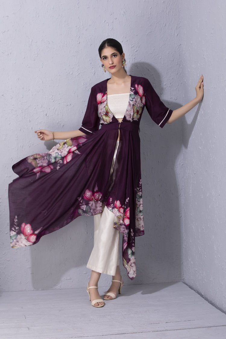 Papillon Purple Tunic