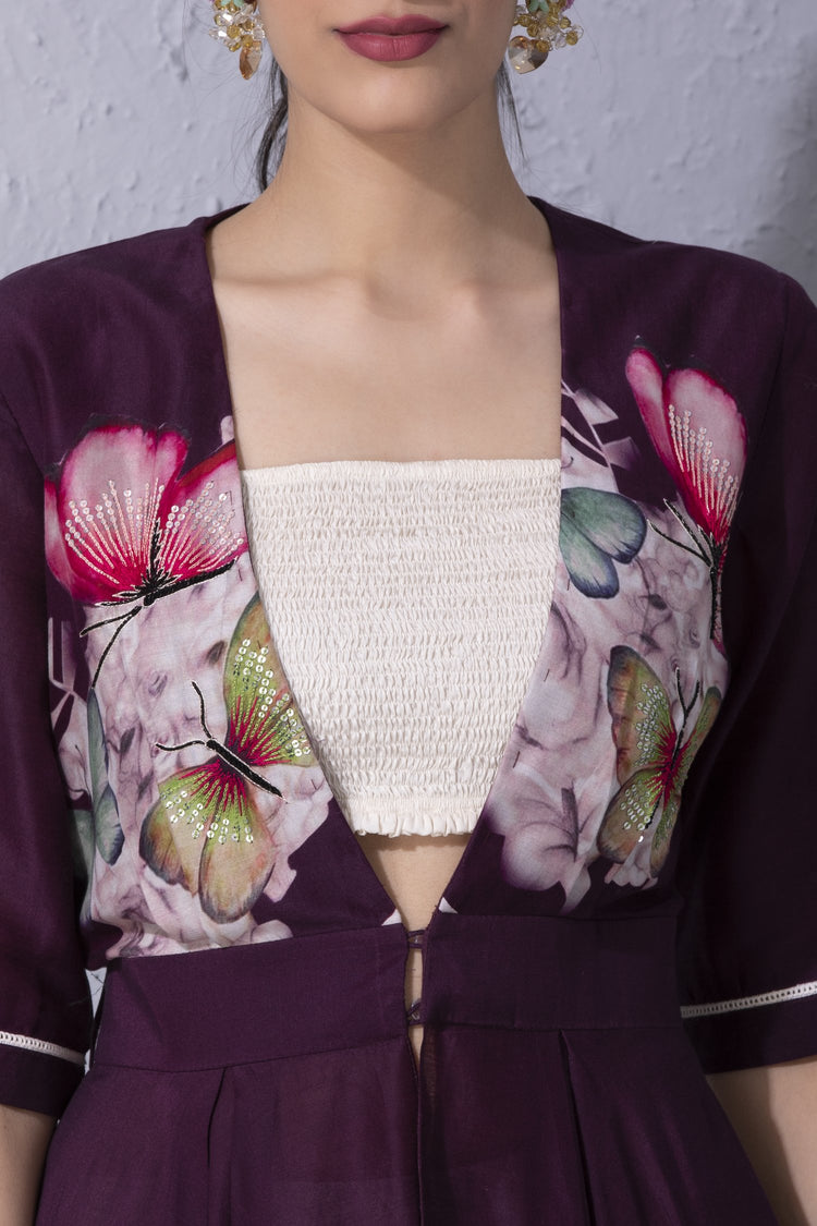 Papillon Purple Tunic