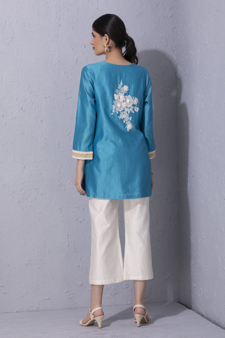 White Garden Kurta Set