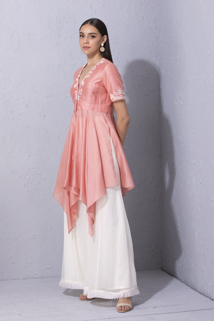 Moroccan Touch Handkerchief Hem Tunic Set