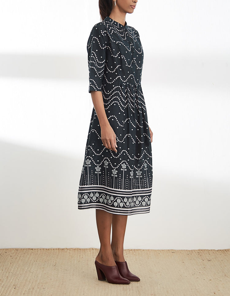 Black Digital Printed Tunic