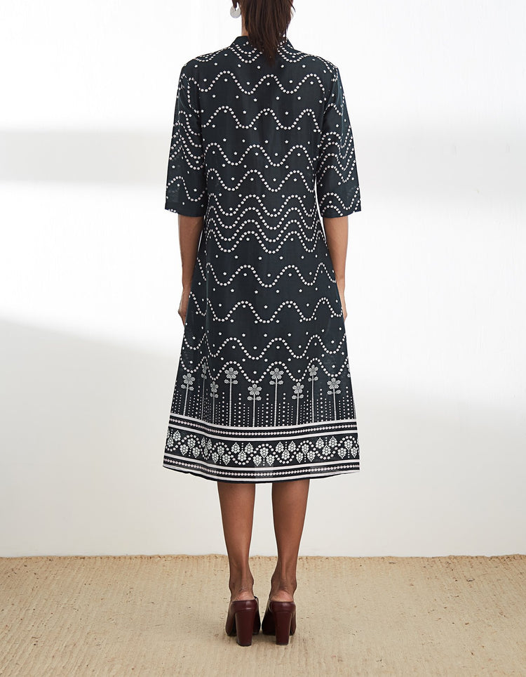 Black Digital Printed Tunic