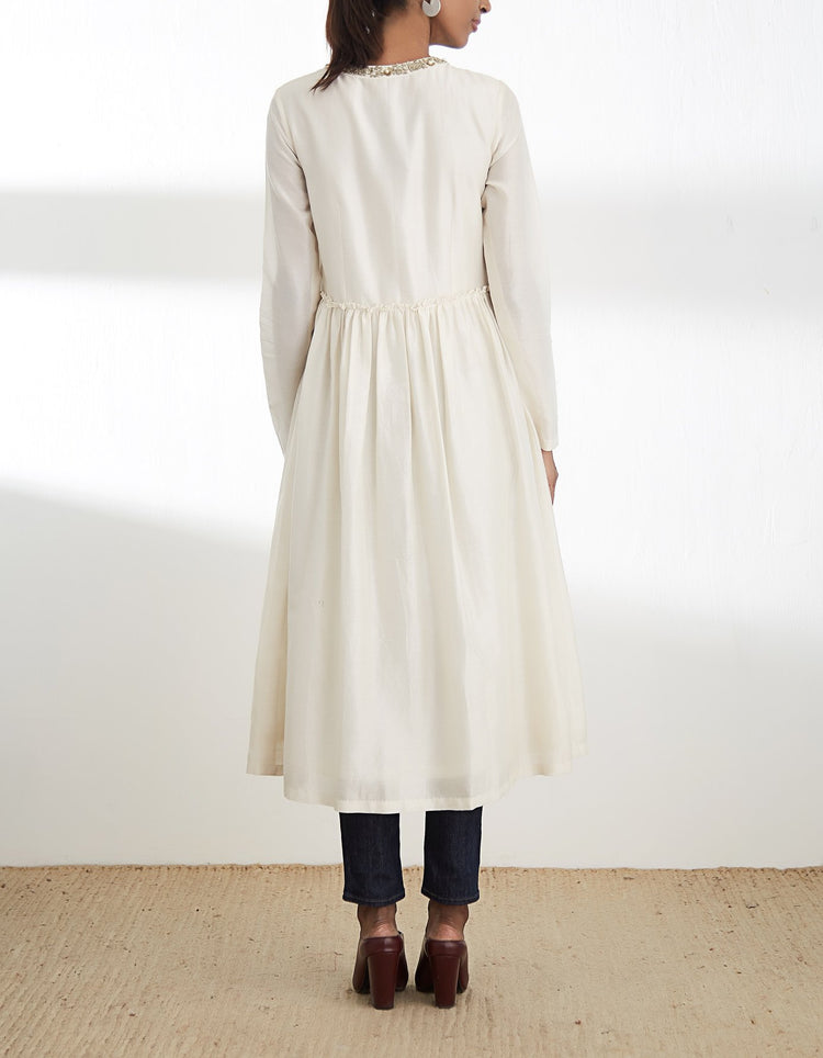 Ivory Jacket Kurta