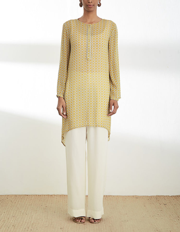 Mustard High Low Tunic