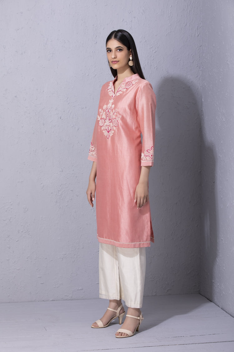 Moroccan Touch Bubblegum Pink Kurta Set