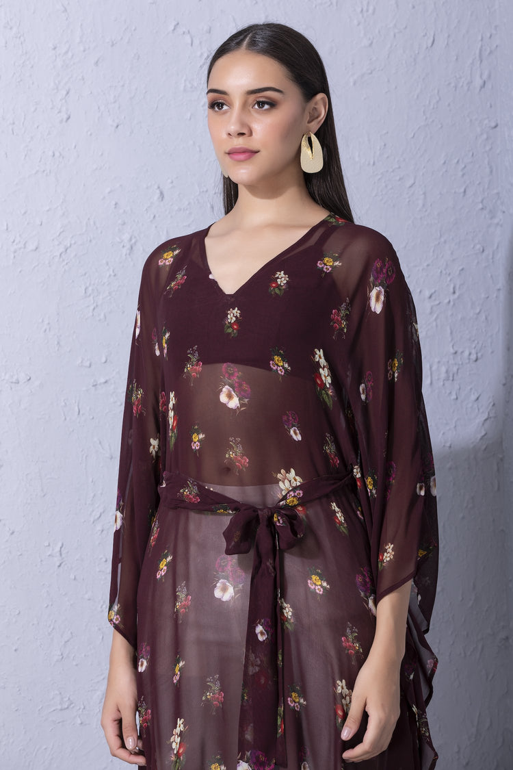 Signature Varun Bahl Floral Printed Kaftan