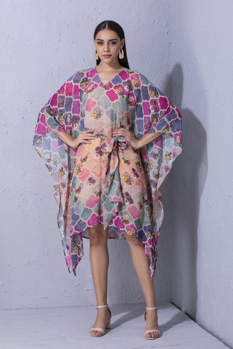 Moroccan Touch Printed kaftan