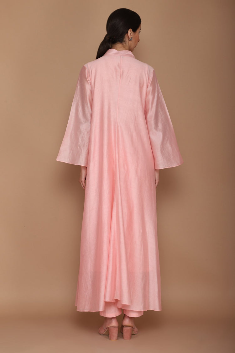 Plain Cape with Gathers and Hand Embroidery
