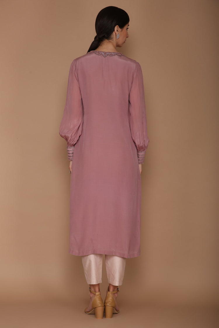 Kurta and Pant with Intricate Pearl Embelishments