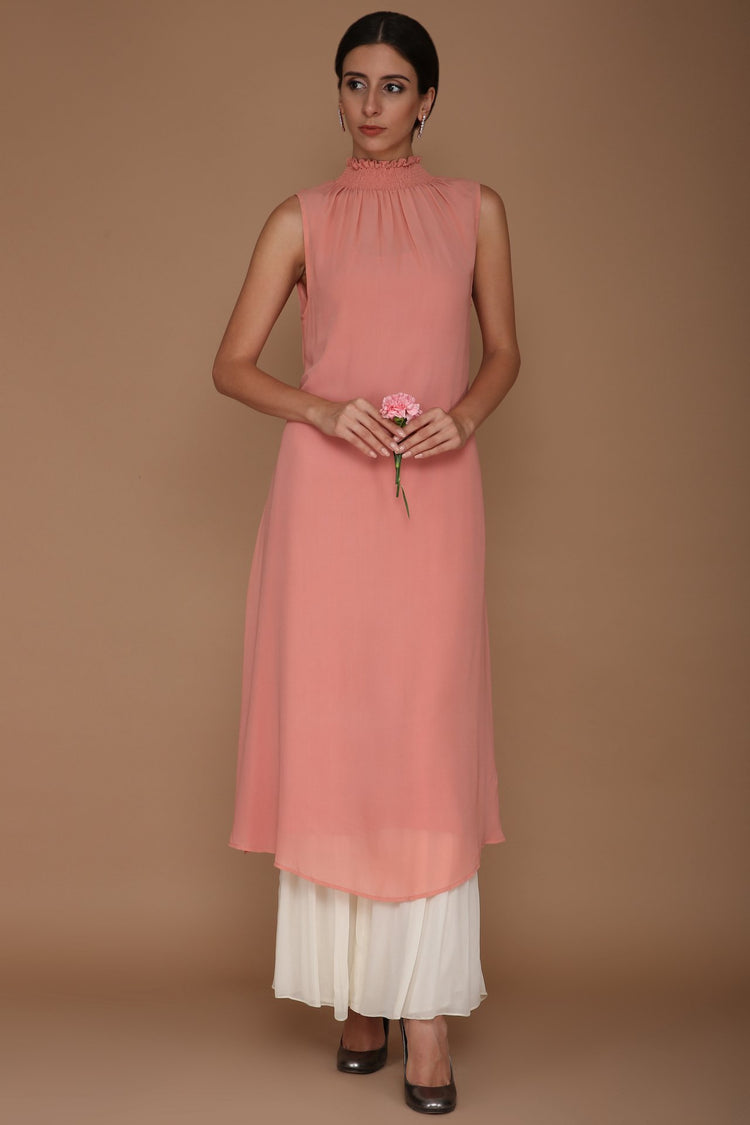 Light Pink Tunic with Gharara Pants