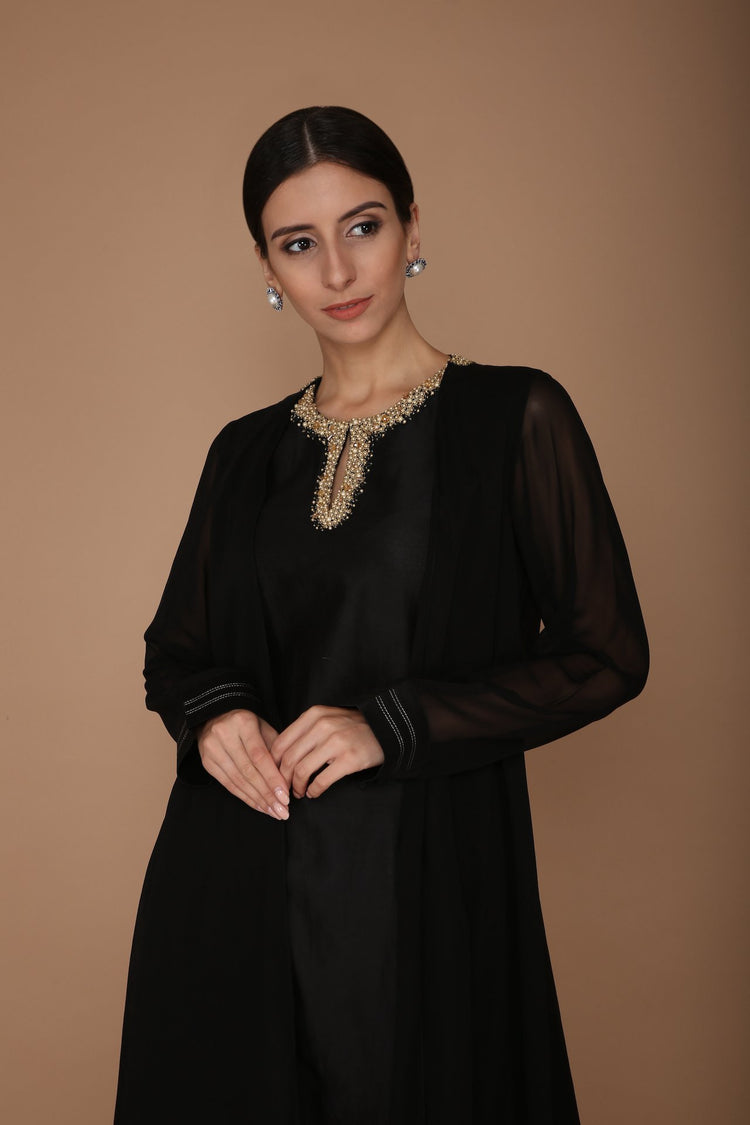 Black Kurta with Churidar