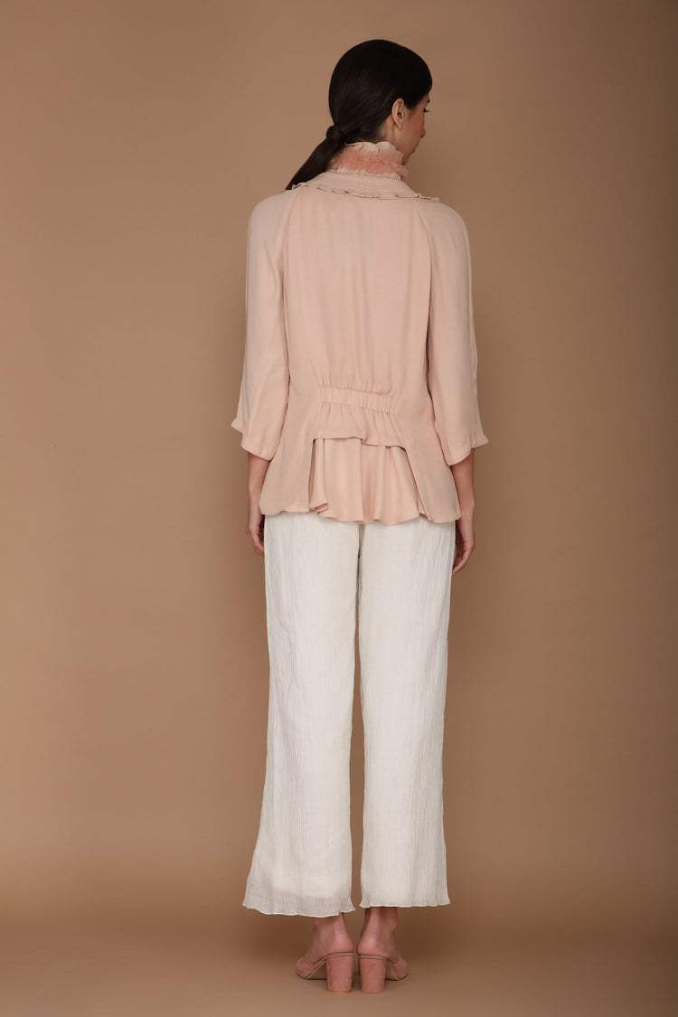 peach jacket