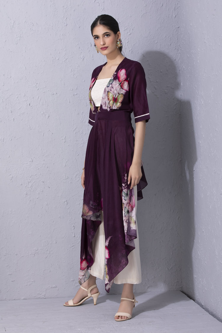 Papillon Purple Tunic