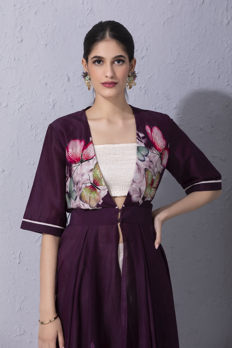 Papillon Purple Tunic