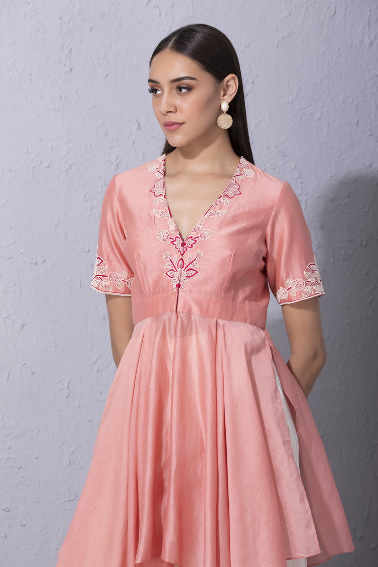 Moroccan Touch Handkerchief Hem Tunic Set