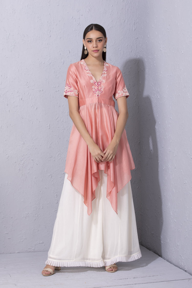 Moroccan Touch Handkerchief Hem Tunic Set