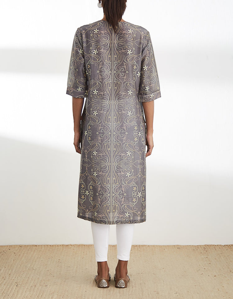 Grey Printed Tunic