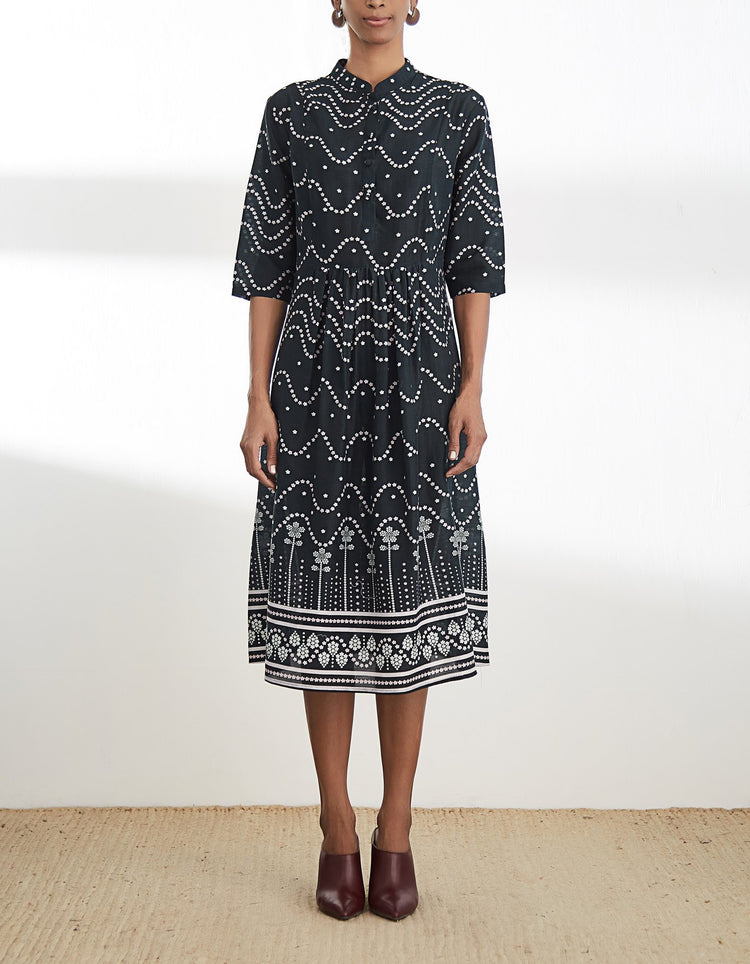 Black Digital Printed Tunic