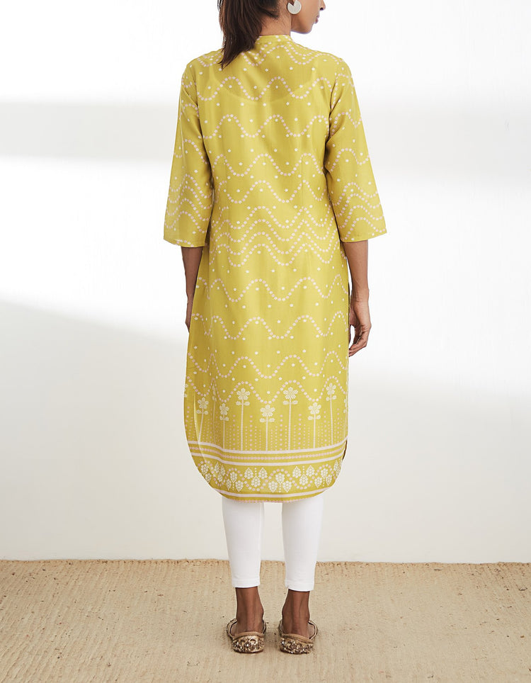 Mustard Printed Tunic