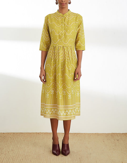 TUNIC WITH GATHERED WAISTLINE