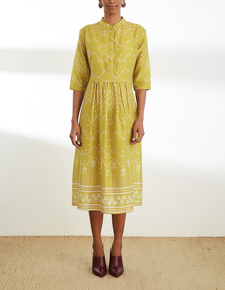 TUNIC WITH GATHERED WAISTLINE