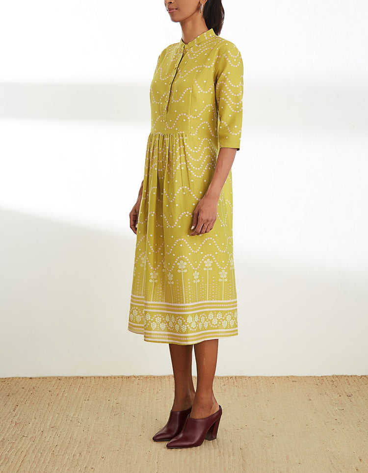 TUNIC WITH GATHERED WAISTLINE