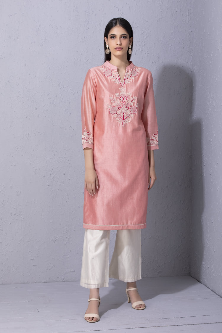 Moroccan Touch Bubblegum Pink Kurta Set