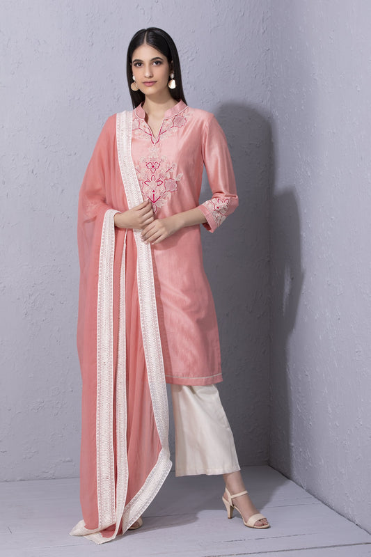 Moroccan Touch Bubblegum Pink Kurta Set