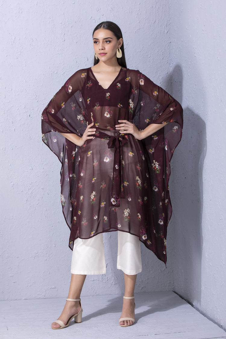 Signature Varun Bahl Floral Printed Kaftan