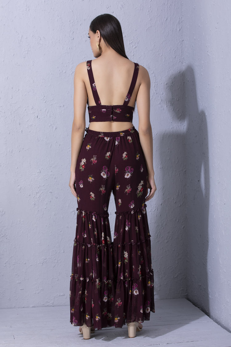 Signature Varun Bahl Printed Floral Overlay Set