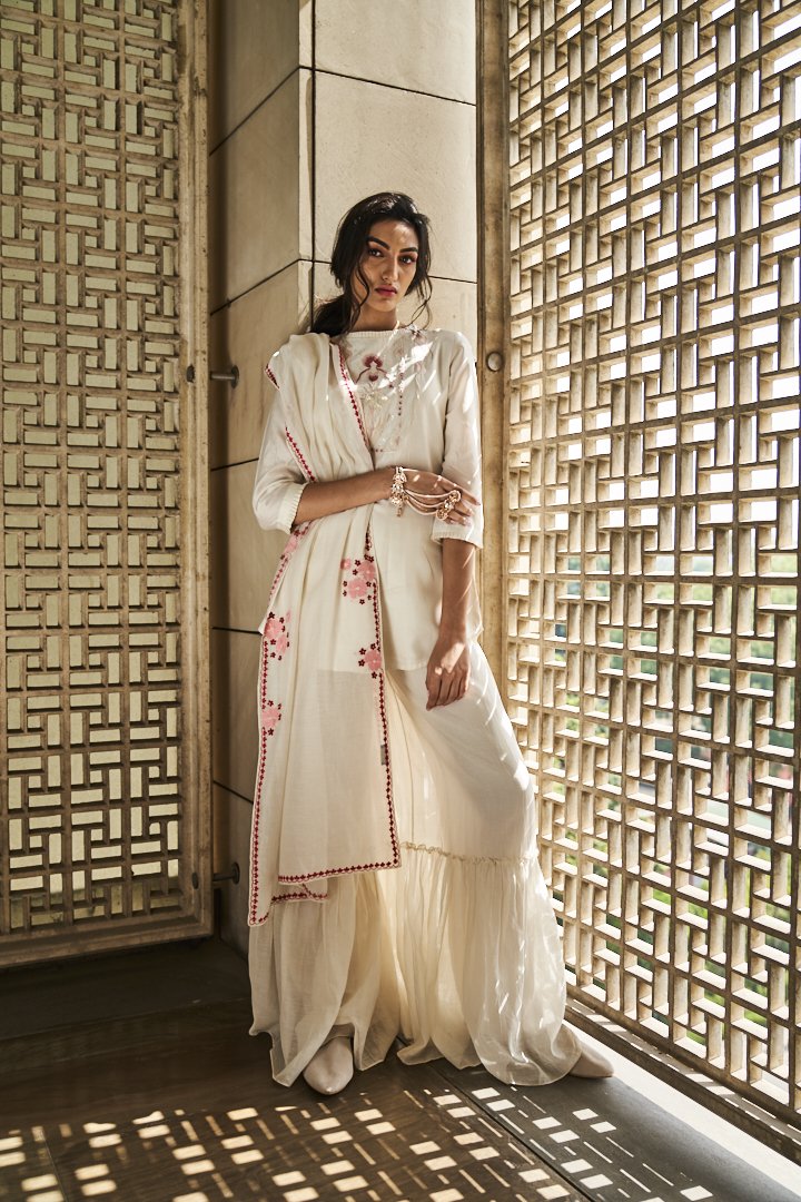 Chanderi Sharara Set