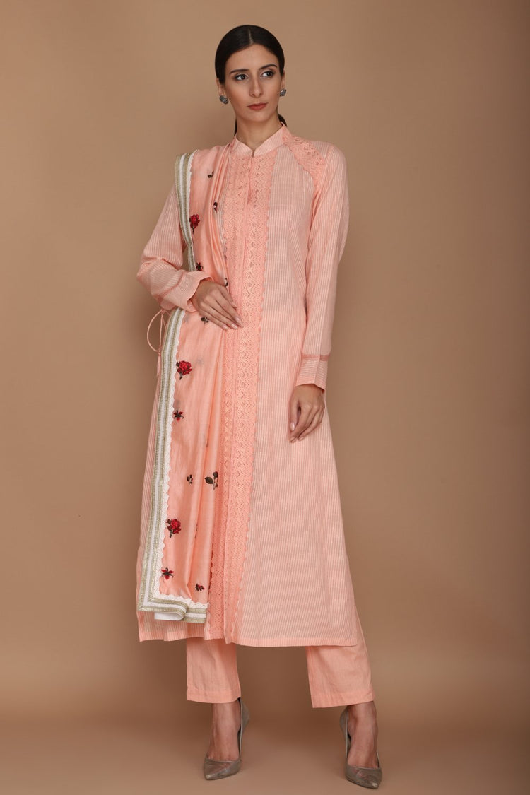 Peach Kurta Set