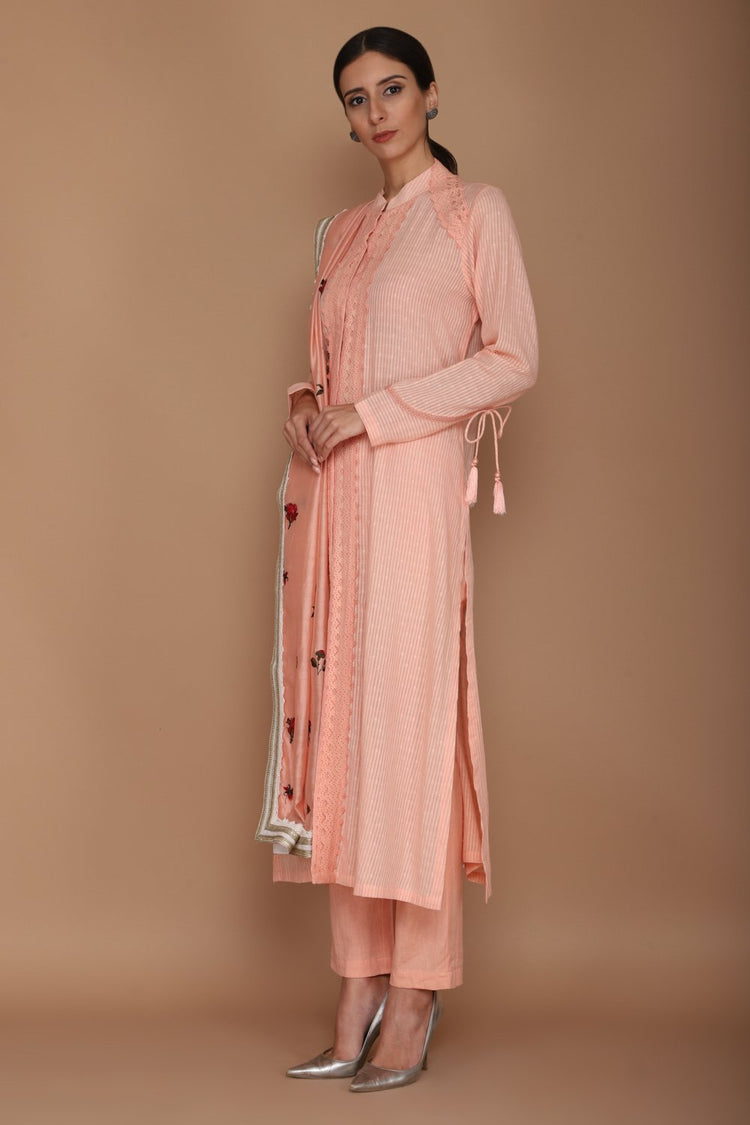 Peach Kurta Set