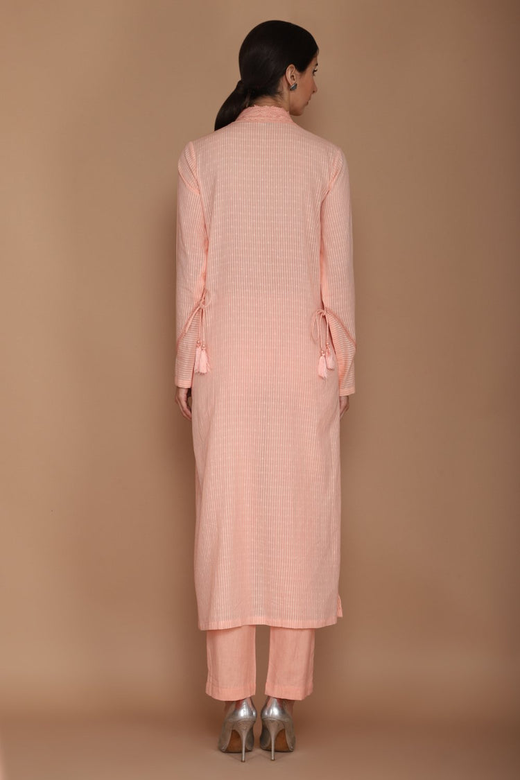 Peach Kurta Set