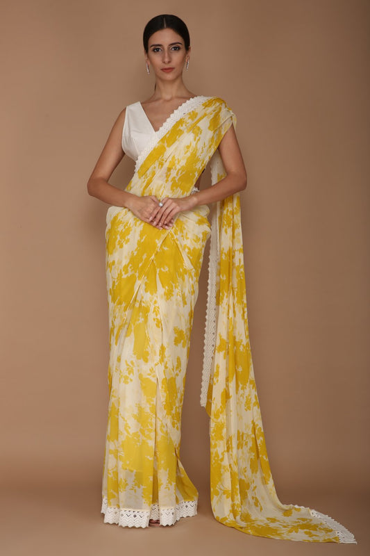 Yellow Saree Set