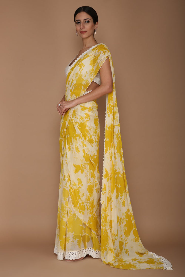 Yellow Saree Set