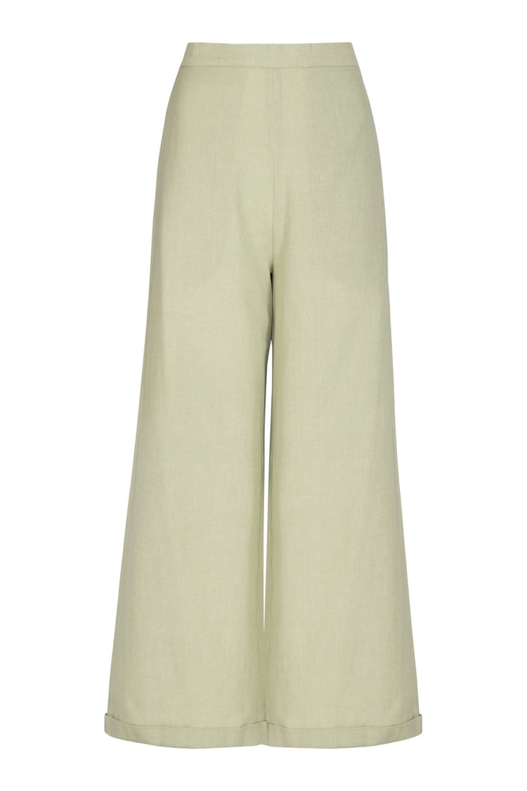 Green Printed Tunic with Pants